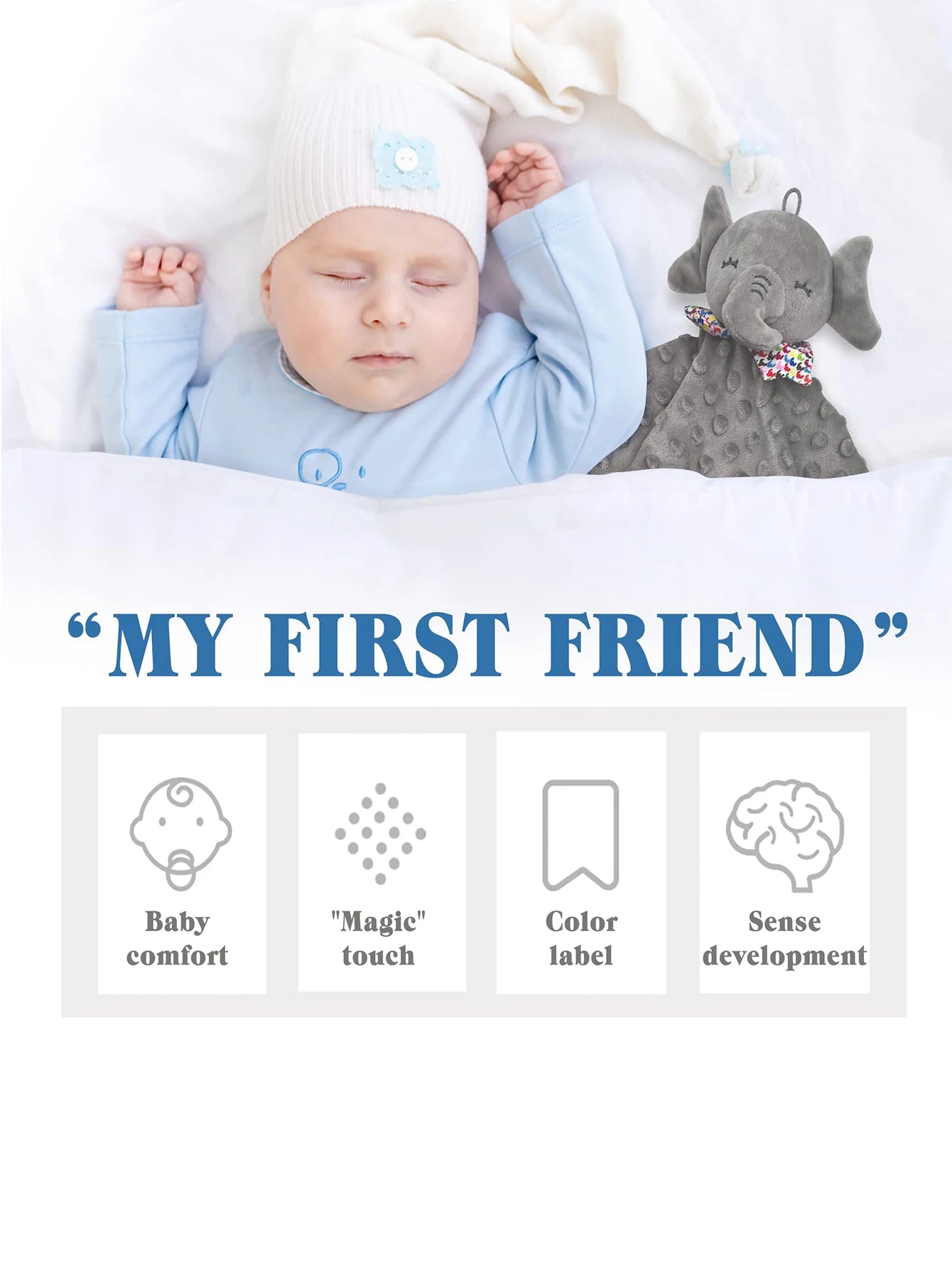Soothe-and-Senses Plush Comforter