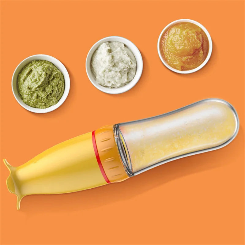 Silicone Squeeze-and-Feed Spoon Bottle
