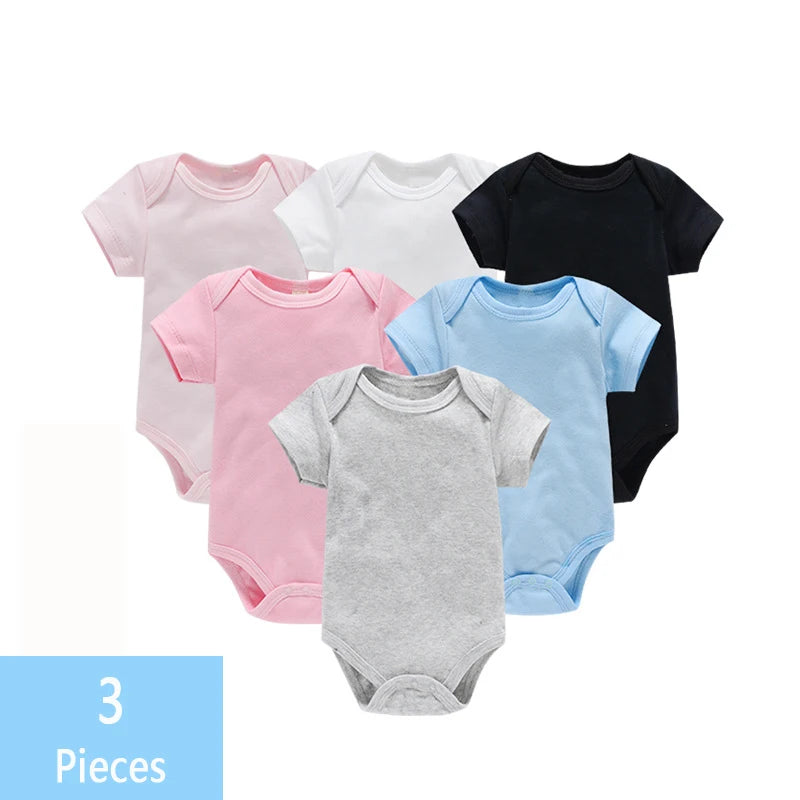Everyday Essentials Cotton Bodysuit Trio