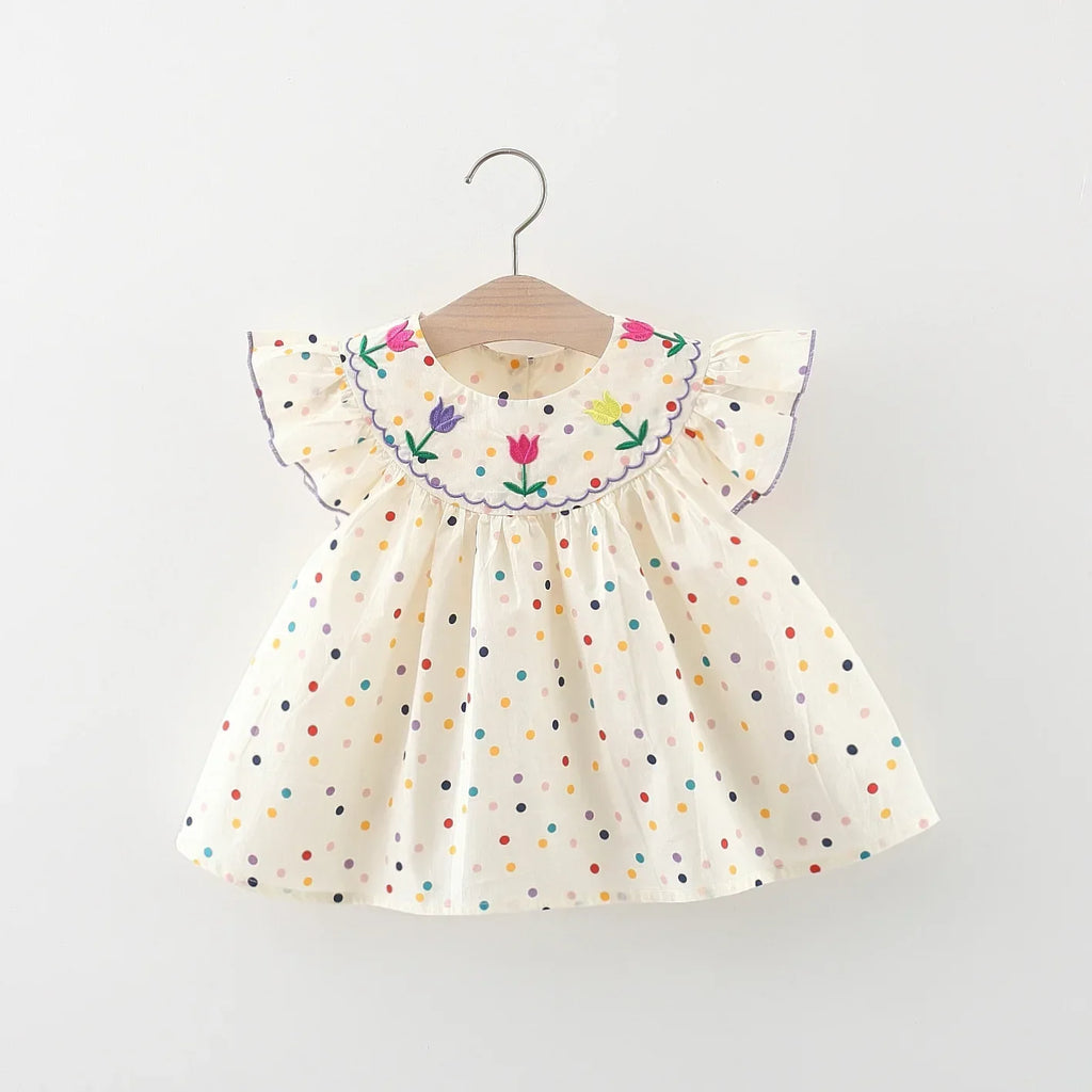 Tulip Polka-Dot Dress