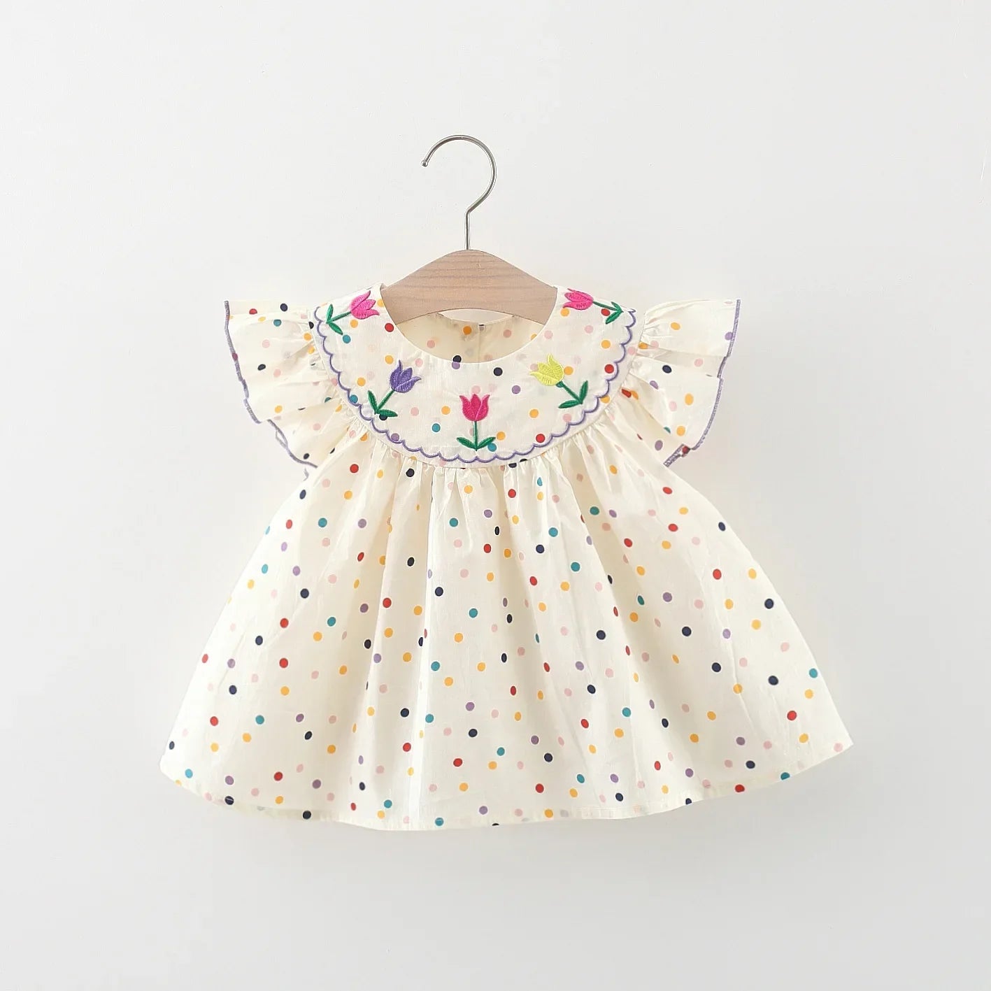 Tulip Polka-Dot Dress
