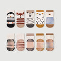 5 Pairs Woodland Friends Non-Slip Socks