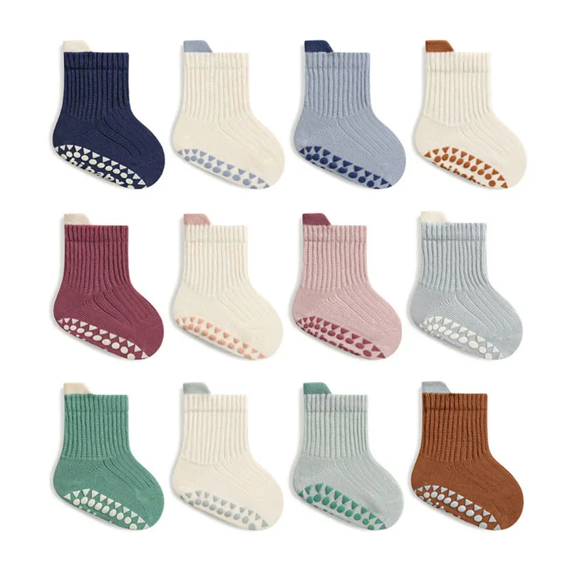 3 Pairs Soft-Step Baby Sock Collection