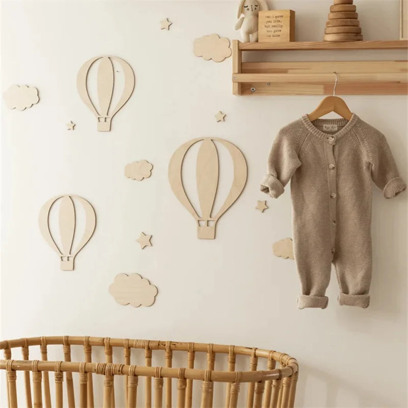 13 Pcs Nordic Horizon Wooden Wall Art Set