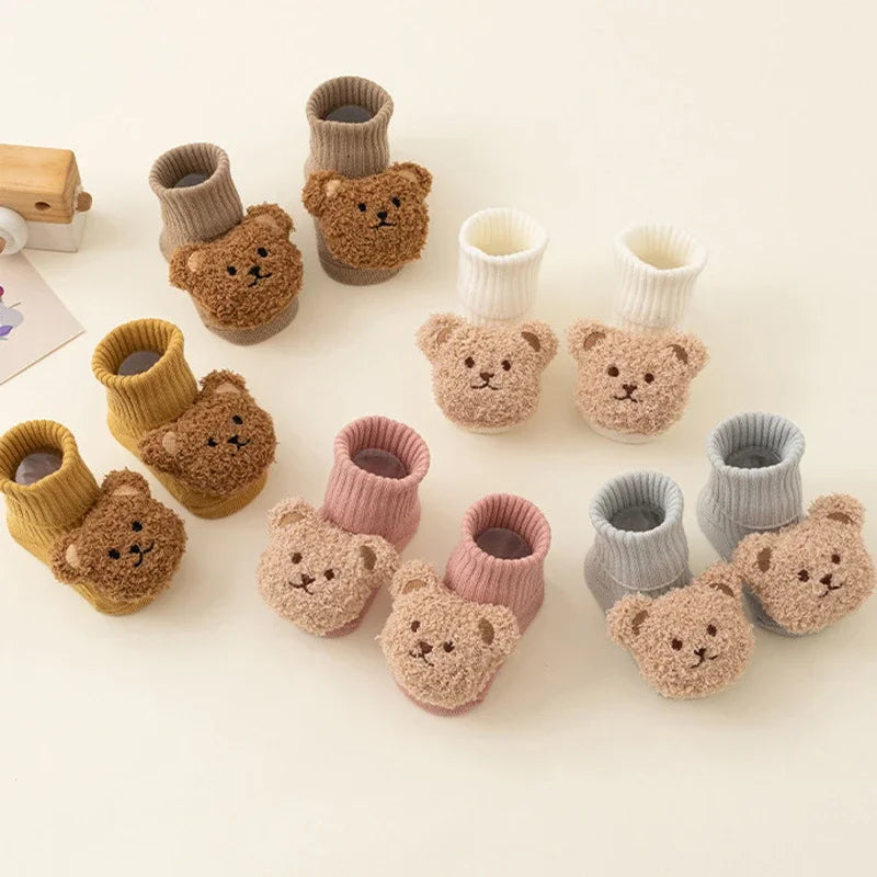 Teddy Hug Baby Booties
