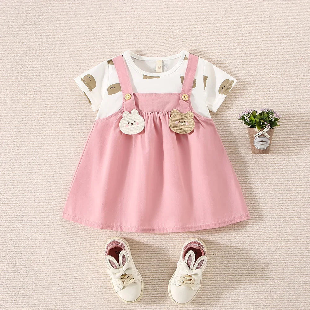 HoneyBear Pinafore Dress