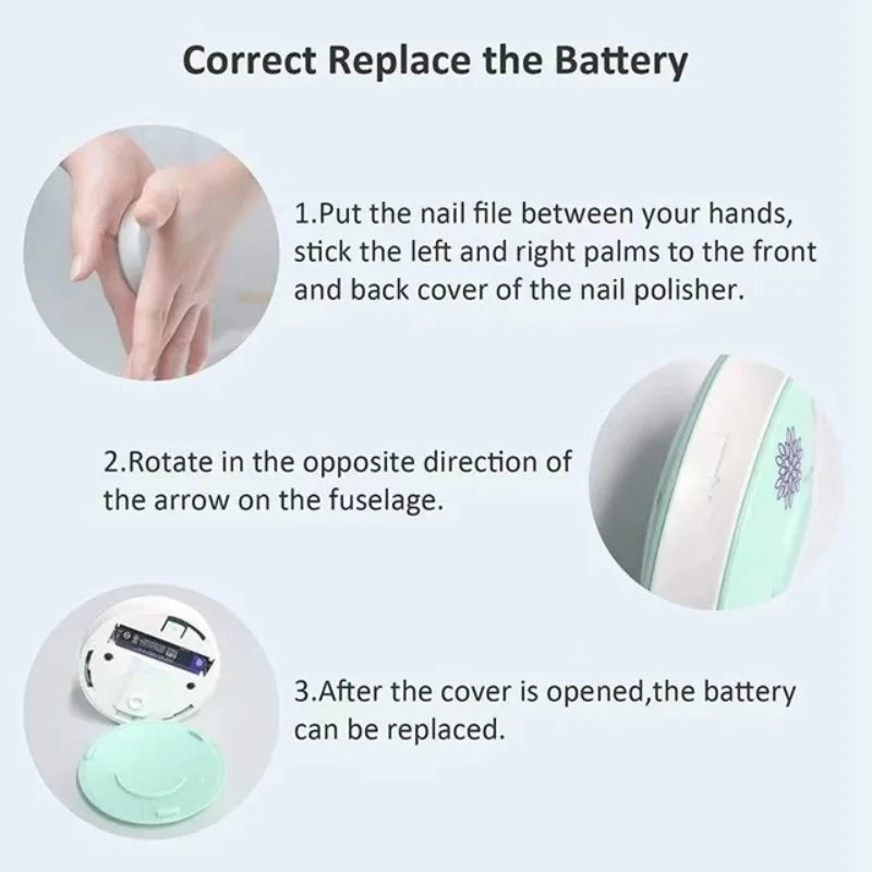 Whisper-Quiet Electric Baby Nail Trimmer