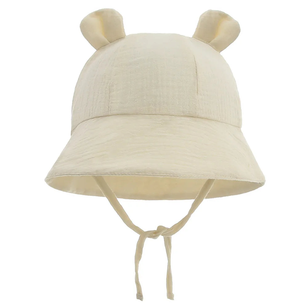 Sunny-Day Bear Ear Bucket Hat