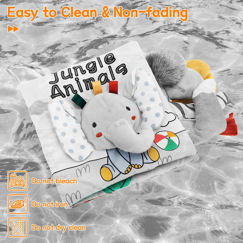 Jungle-Buddies 3D Sensory Cloth Book