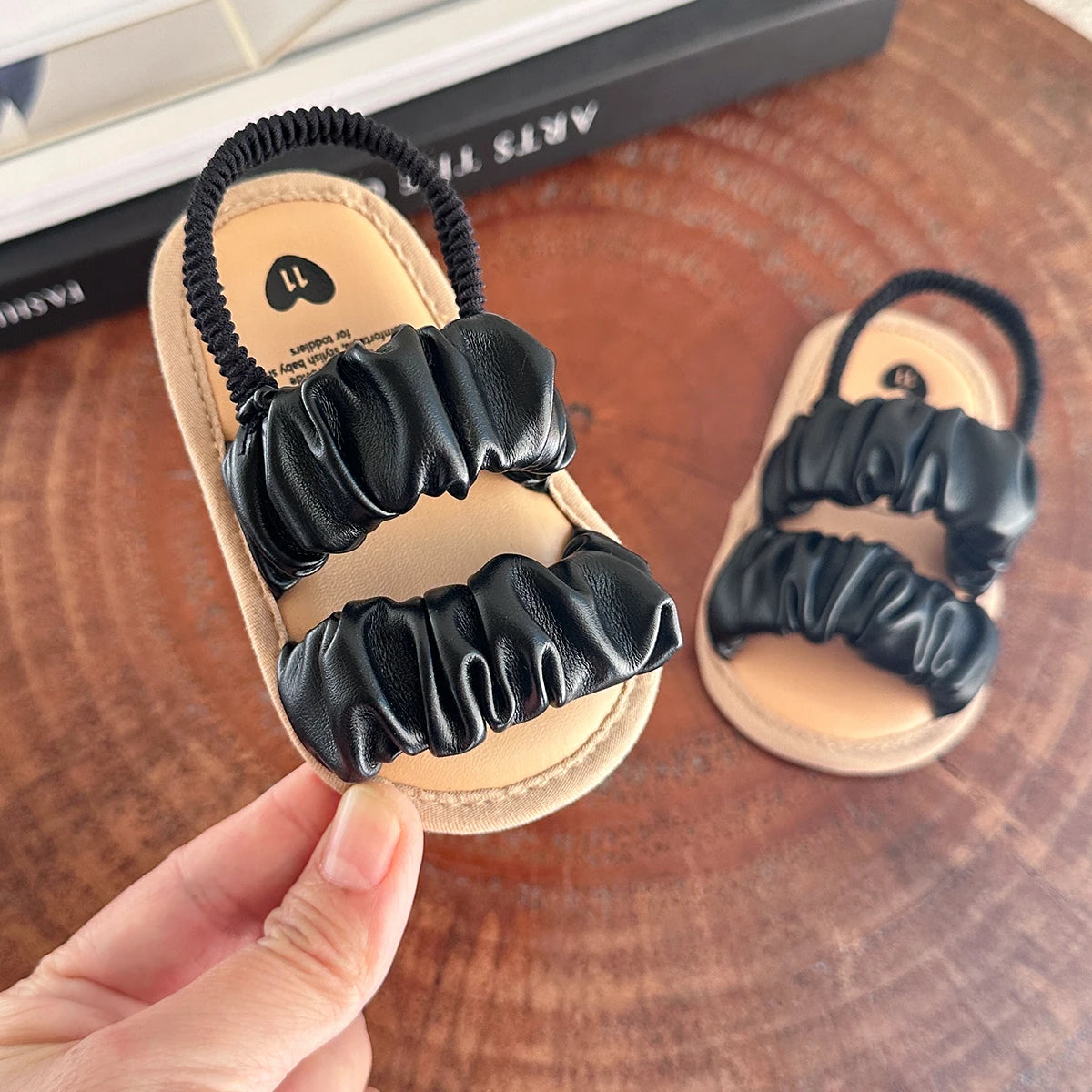 Seraphina Ruched Elastic Sandal