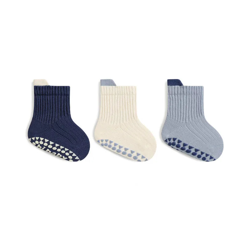 3 Pairs Soft-Step Baby Sock Collection