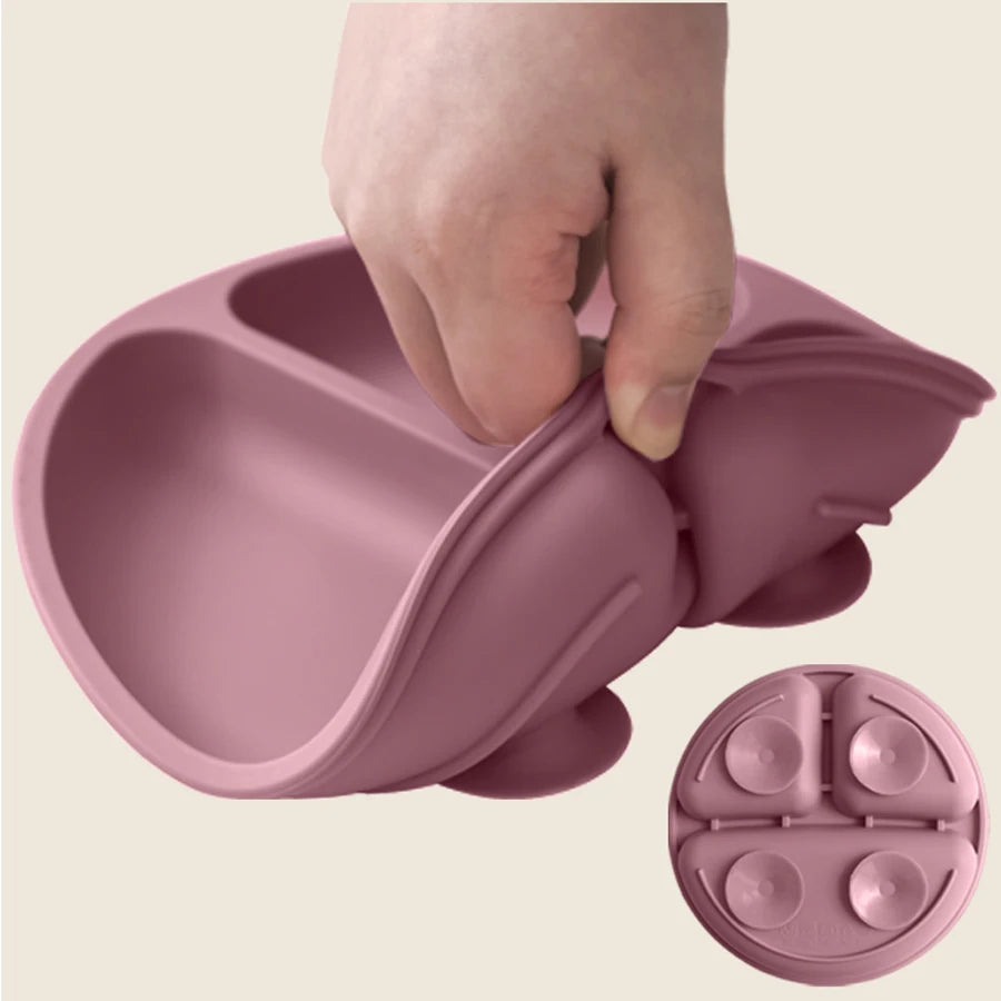 Stay-Put Silicone Suction Plate