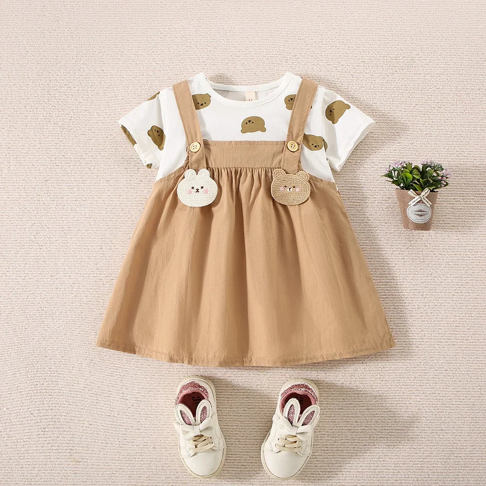 HoneyBear Pinafore Dress