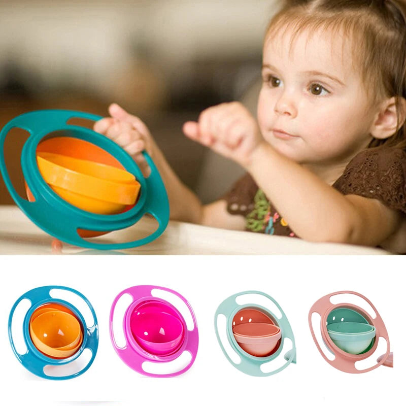 No-Spill 360 Rotation Gyro Bowl