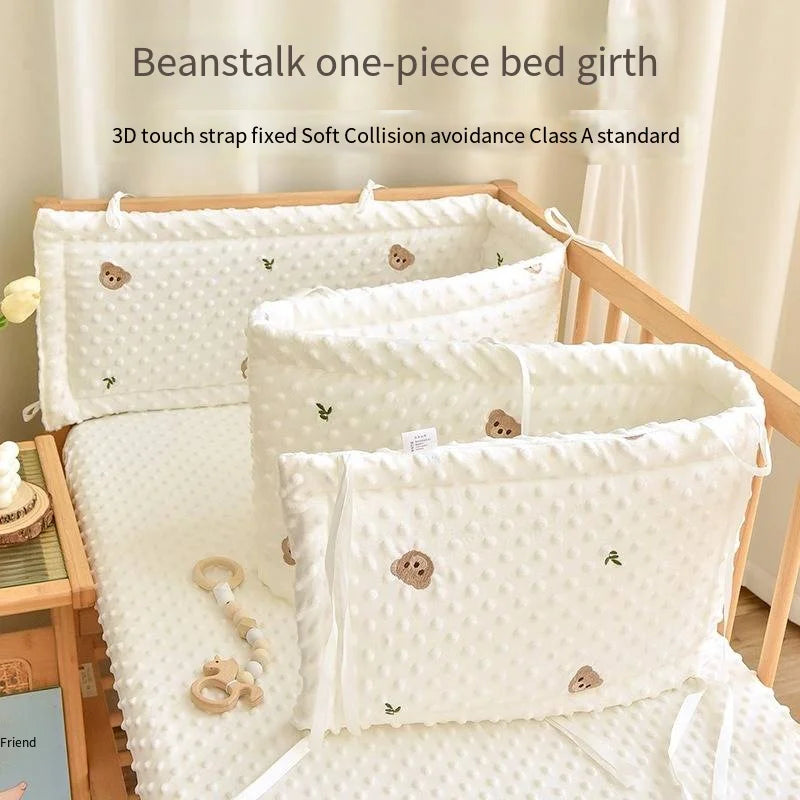 Dream-Cloud Quilted Cot Bumper