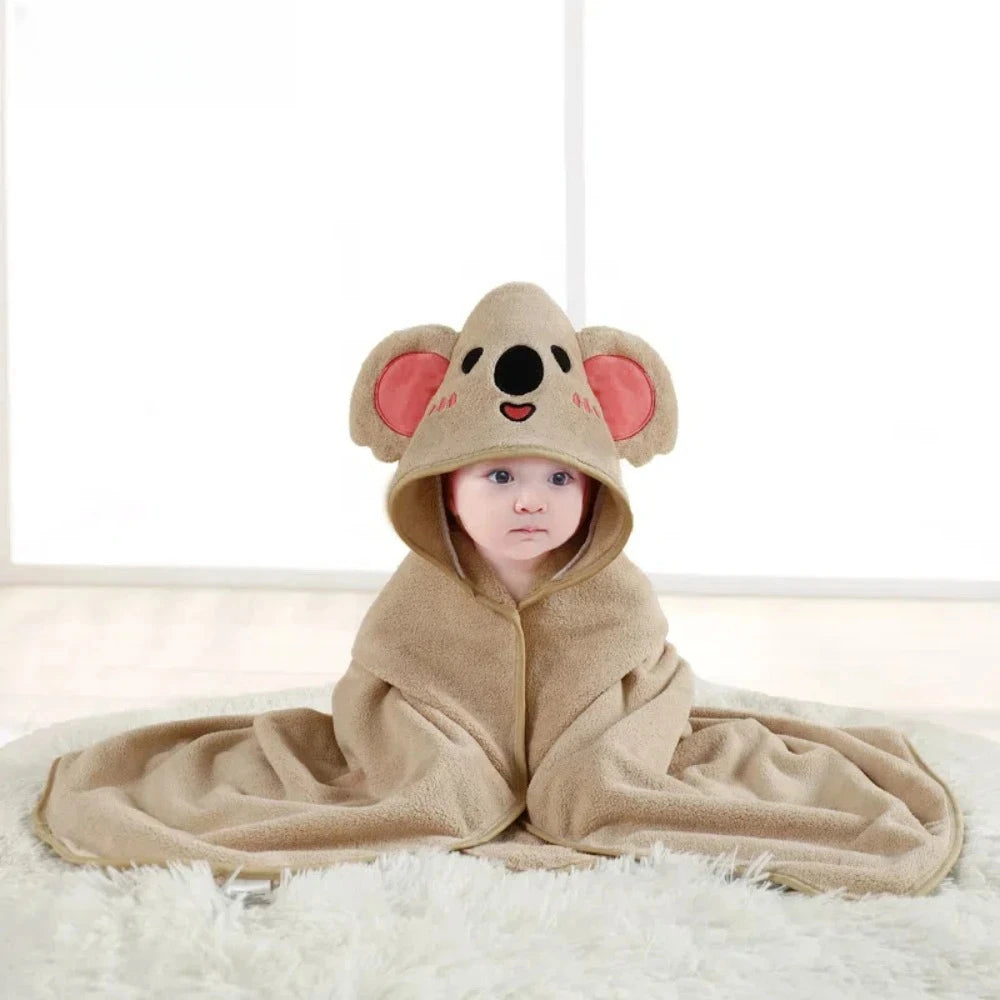 Cozy-Saurus Hooded Baby Towel