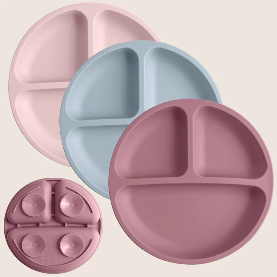 Stay-Put Silicone Suction Plate