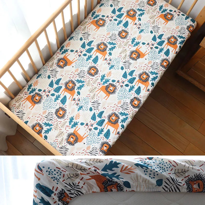 Dream-Fit Monochrome Cot Sheet