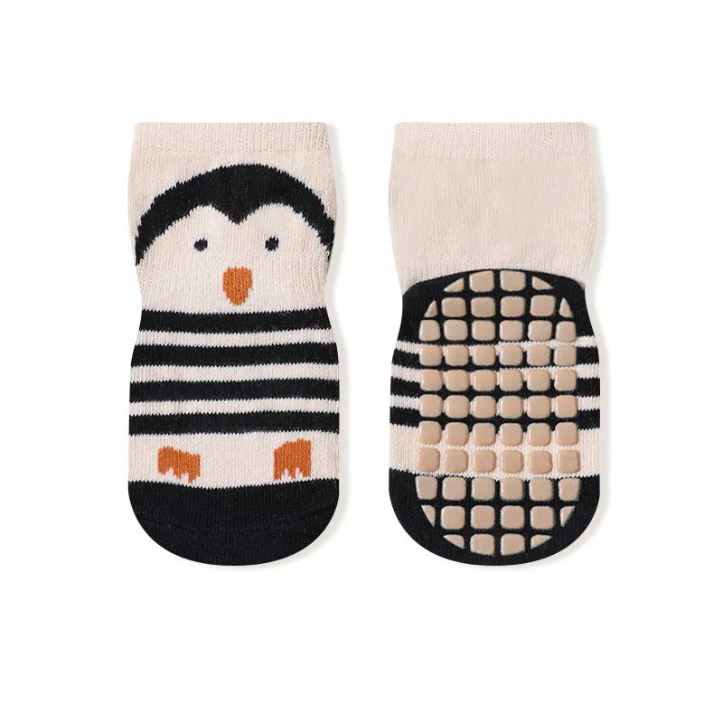 5 Pairs Woodland Friends Non-Slip Socks