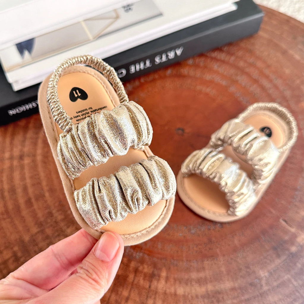 Seraphina Ruched Elastic Sandal