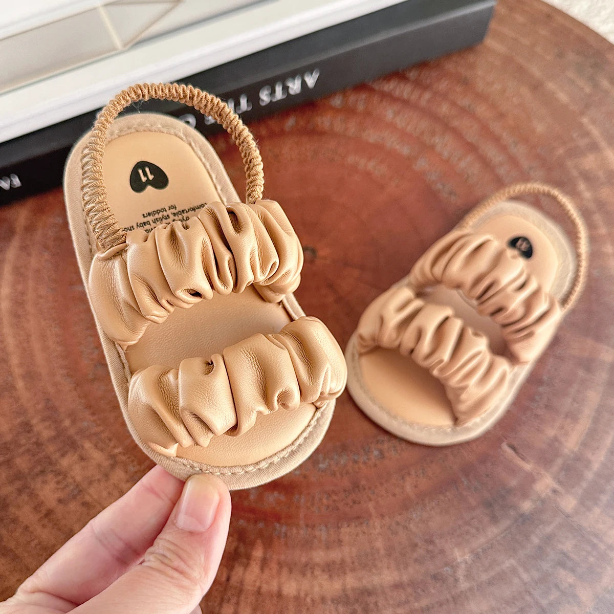 Seraphina Ruched Elastic Sandal