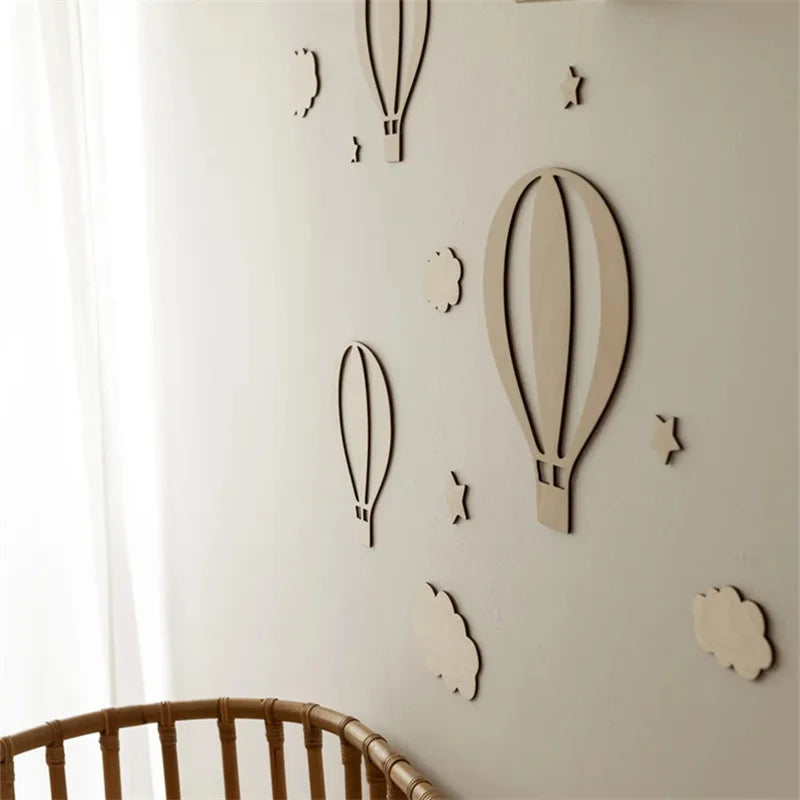13 Pcs Nordic Horizon Wooden Wall Art Set