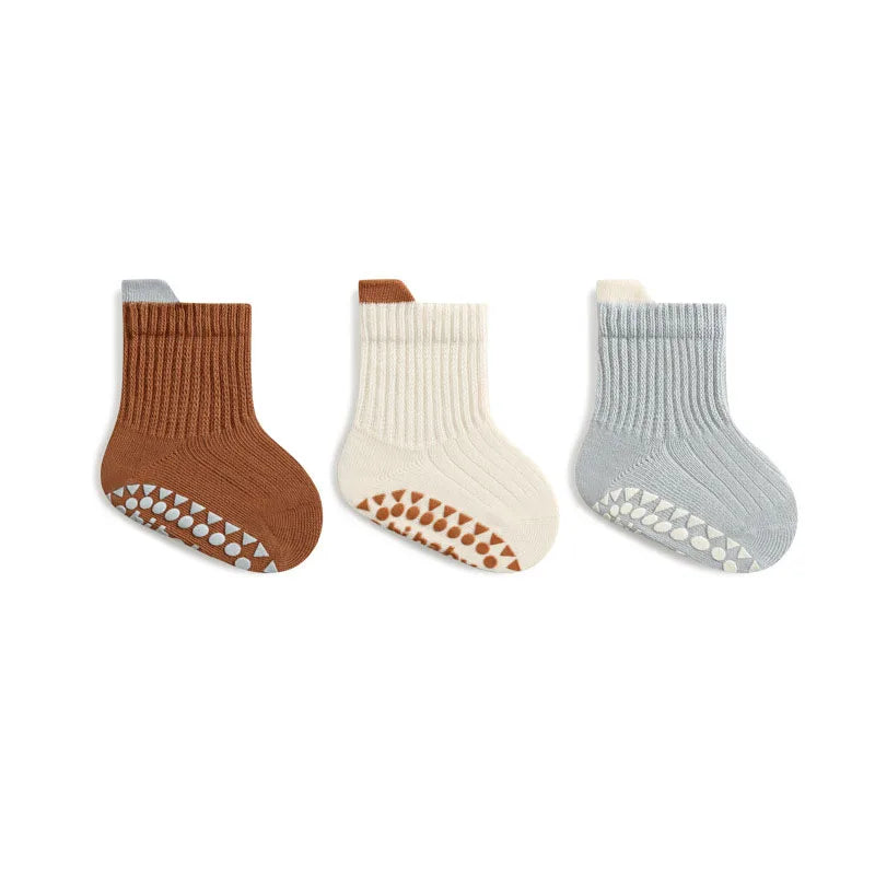 3 Pairs Soft-Step Baby Sock Collection