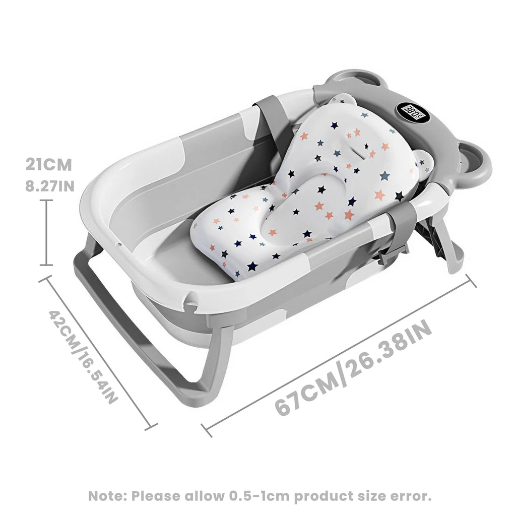 Smart-Temp Foldable Baby Bath