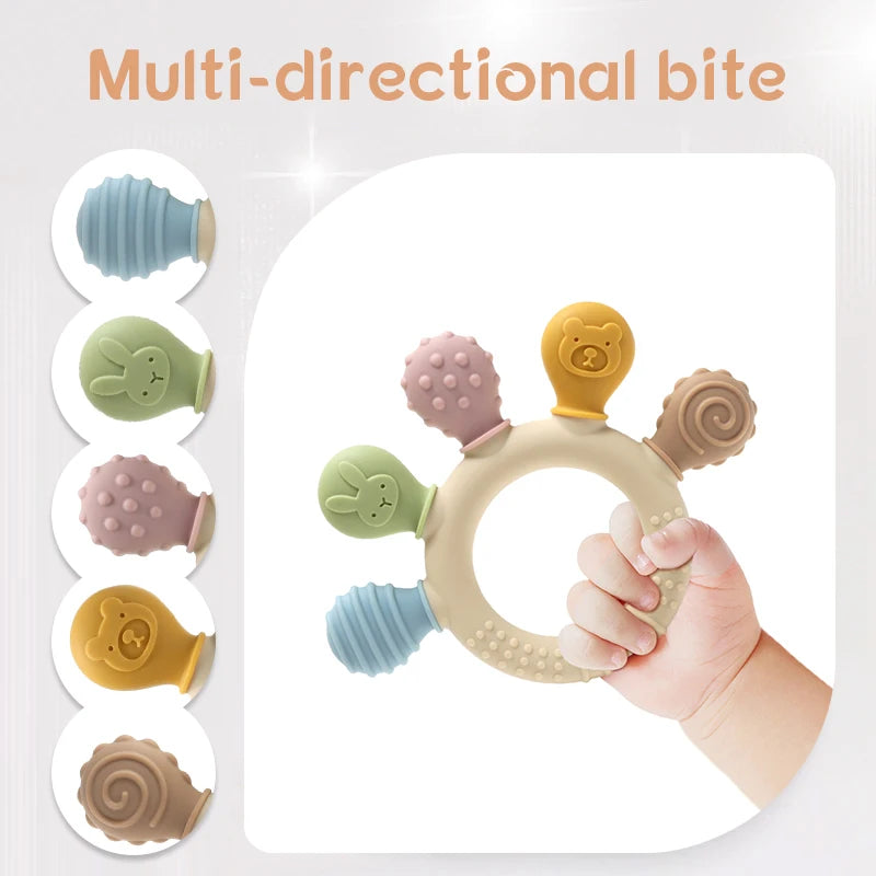 Soothe-and-Chew Sensory Teether Ring