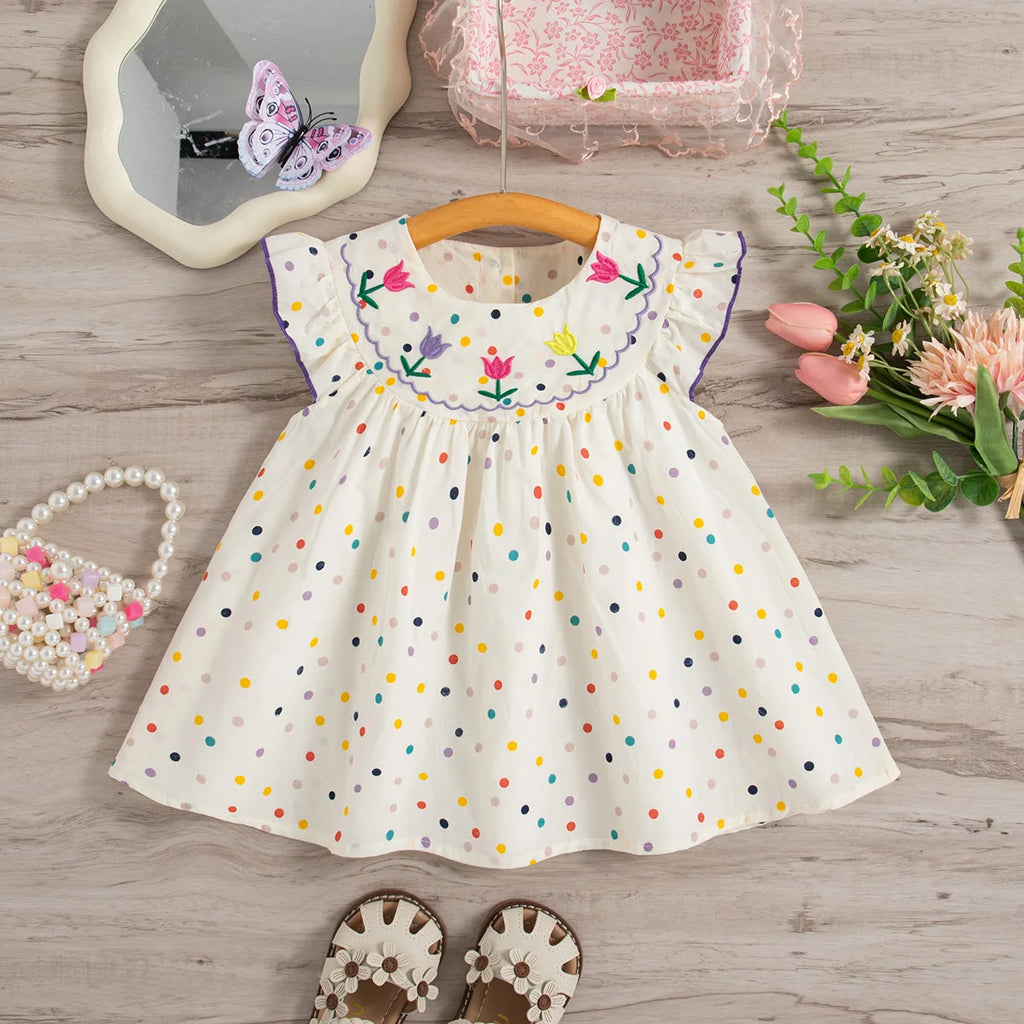 Tulip Polka-Dot Dress