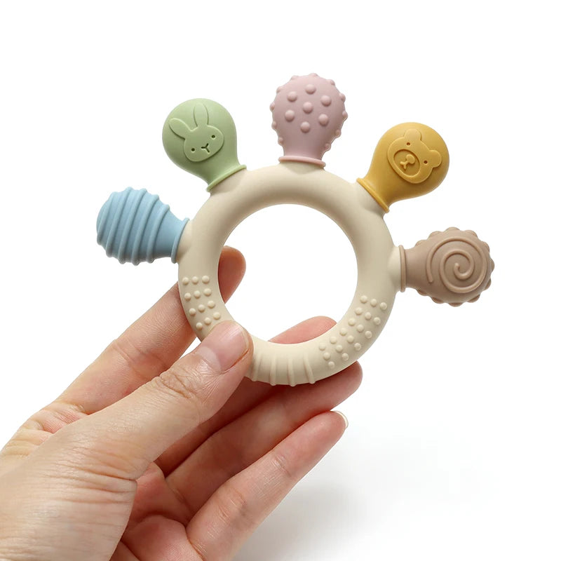 Soothe-and-Chew Sensory Teether Ring