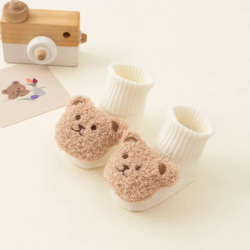 Teddy Hug Baby Booties