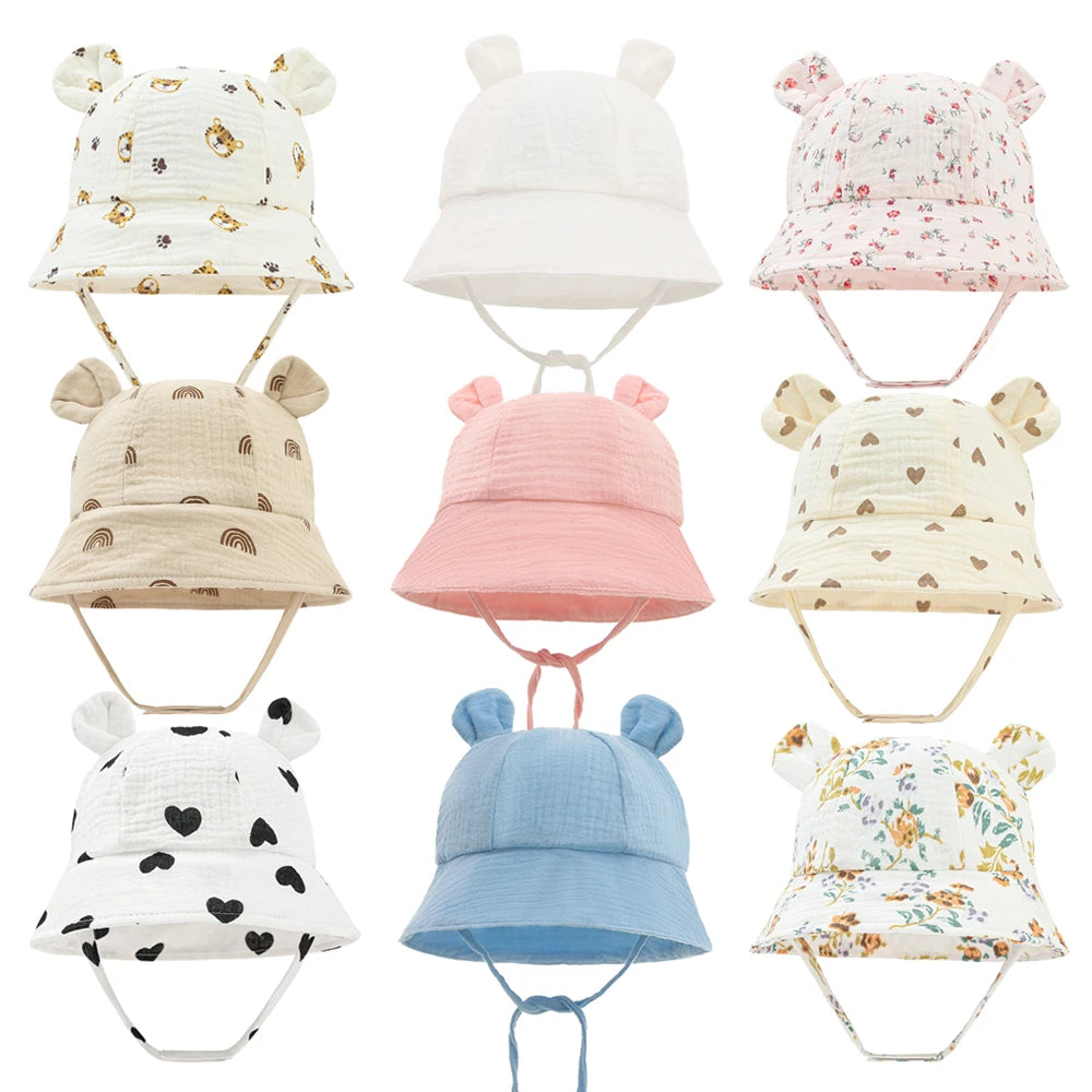 Sunny-Day Bear Ear Bucket Hat