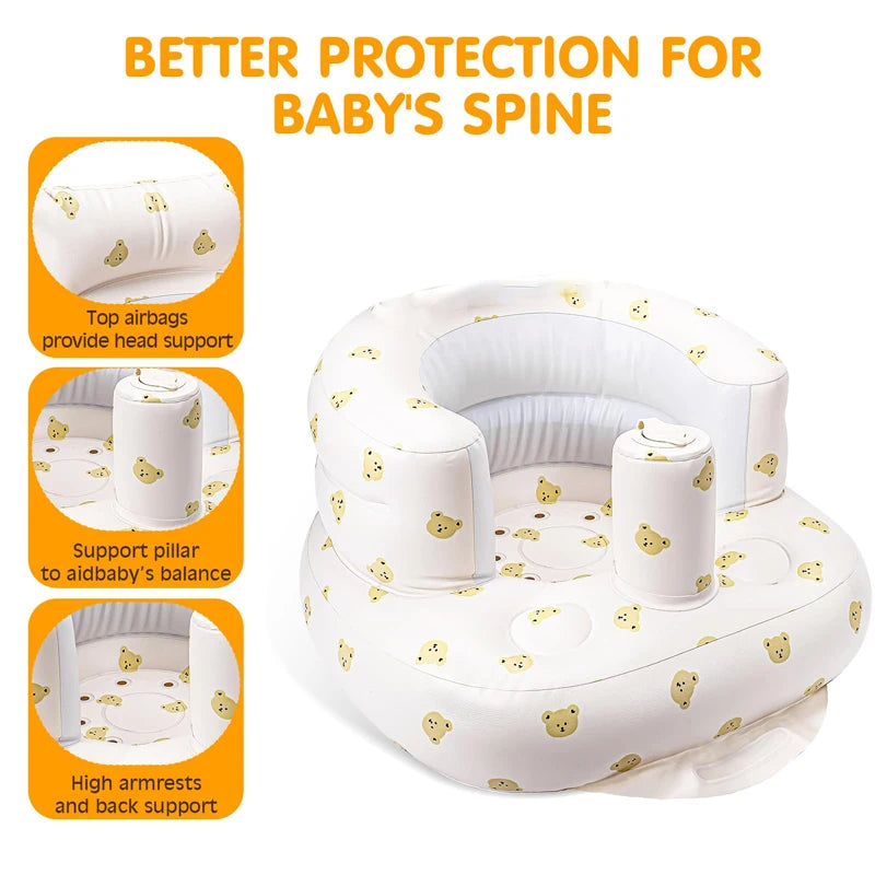 Snug-Support Inflatable Baby Seat