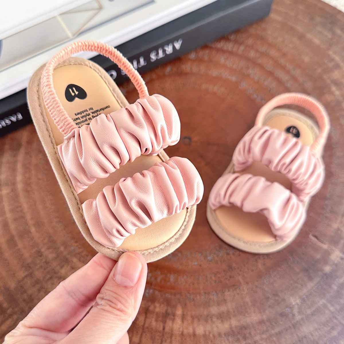 Seraphina Ruched Elastic Sandal