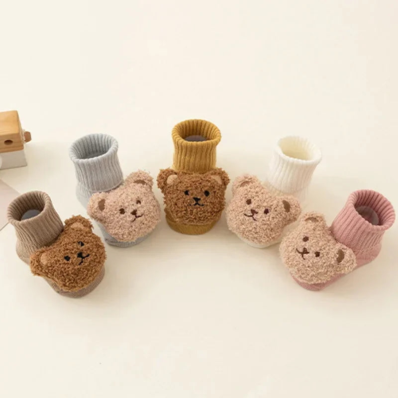 Teddy Hug Baby Booties