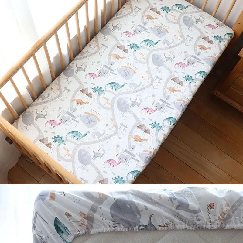 Dream-Fit Monochrome Cot Sheet