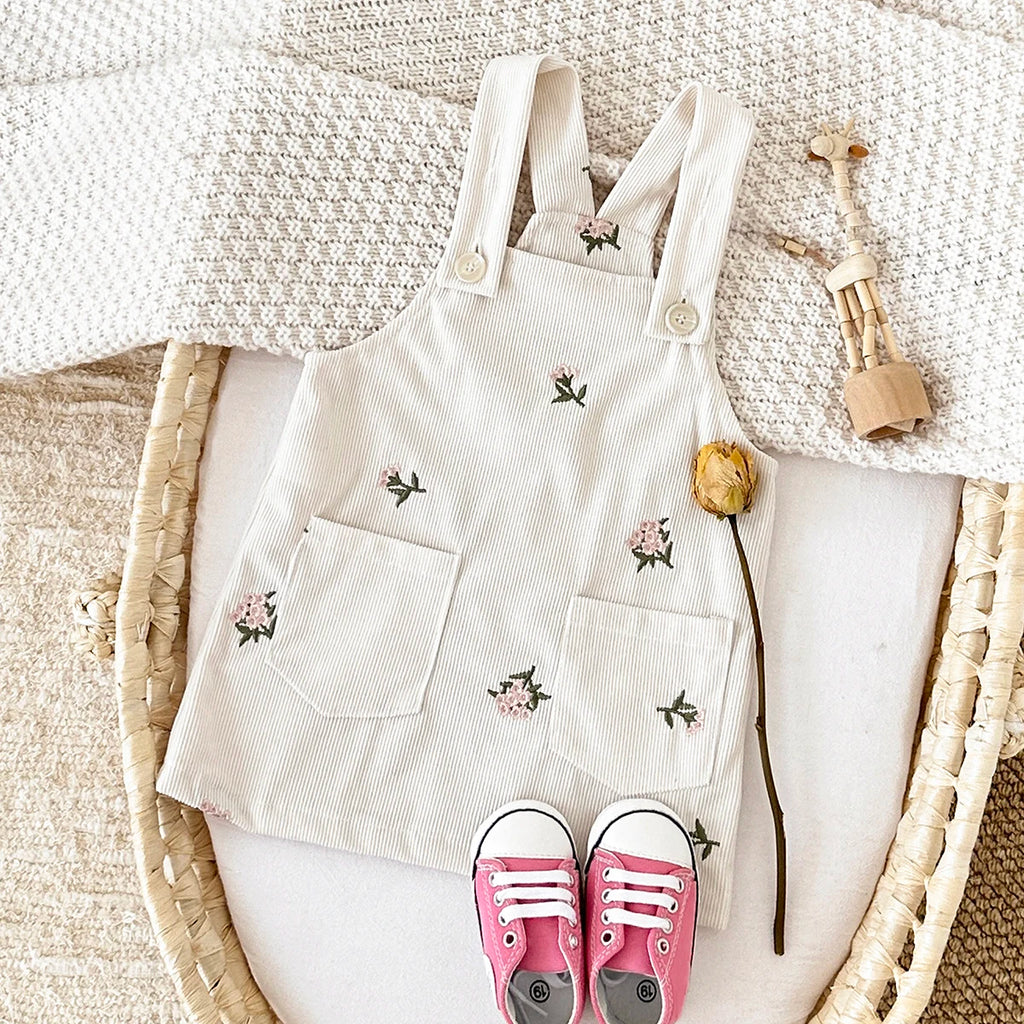 Cotswold Floral Corduroy Pinafore