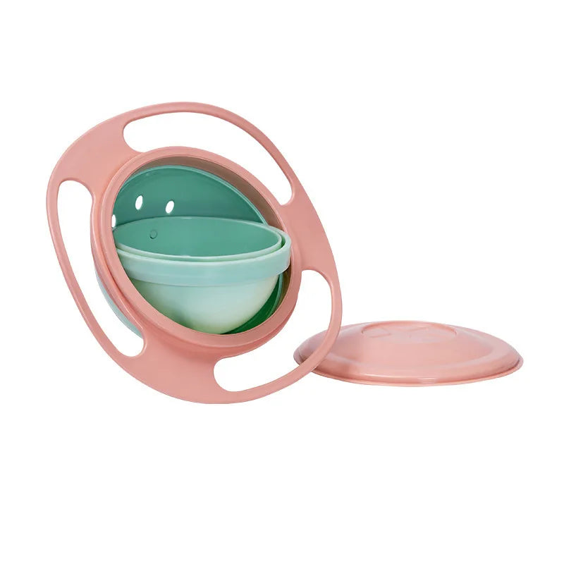 No-Spill 360 Rotation Gyro Bowl
