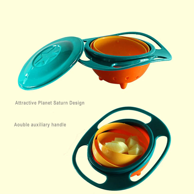 No-Spill 360 Rotation Gyro Bowl