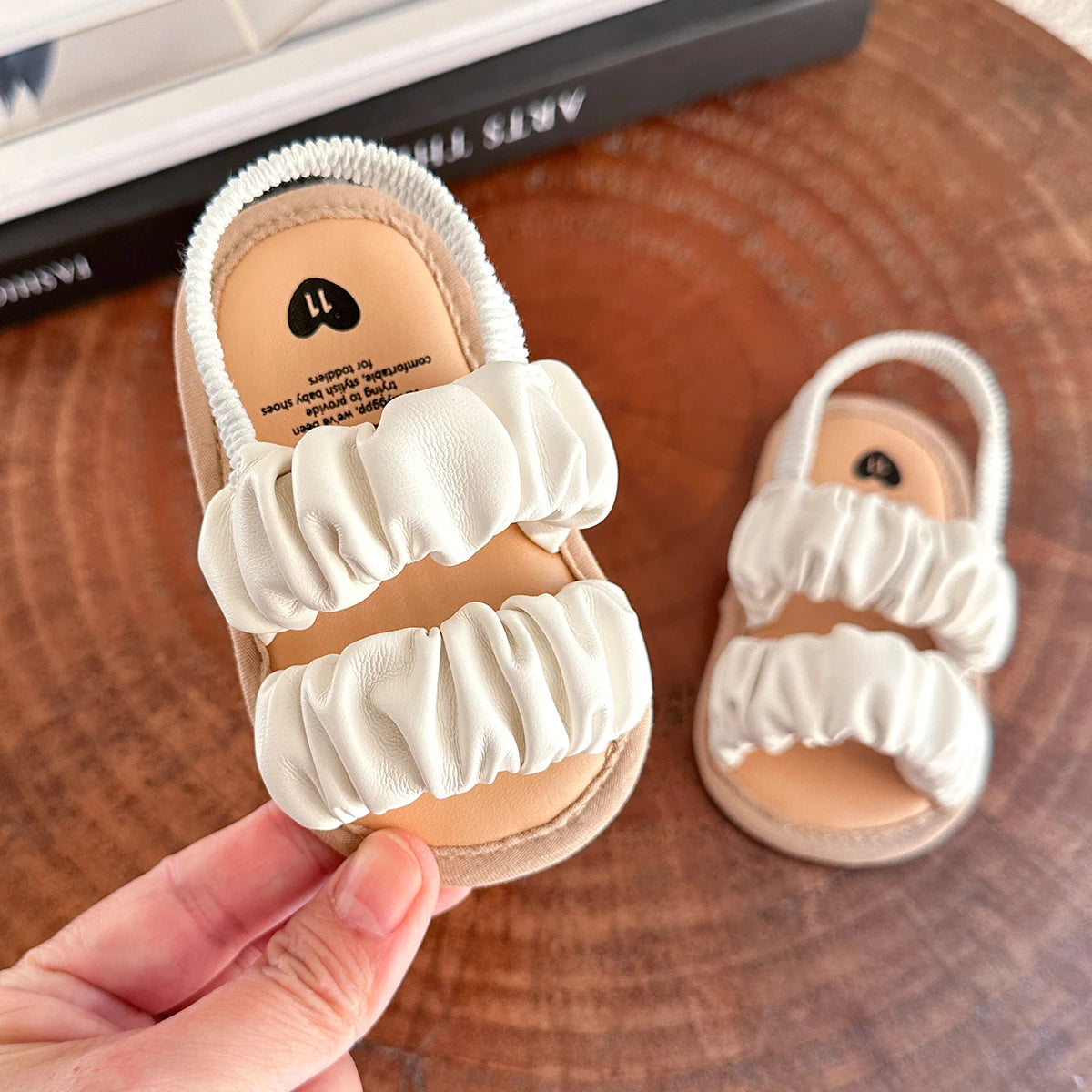 Seraphina Ruched Elastic Sandal