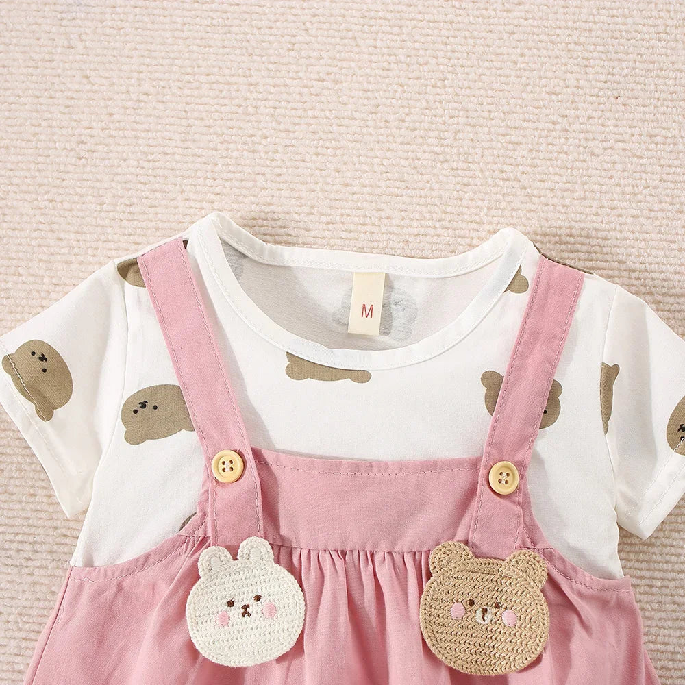 HoneyBear Pinafore Dress