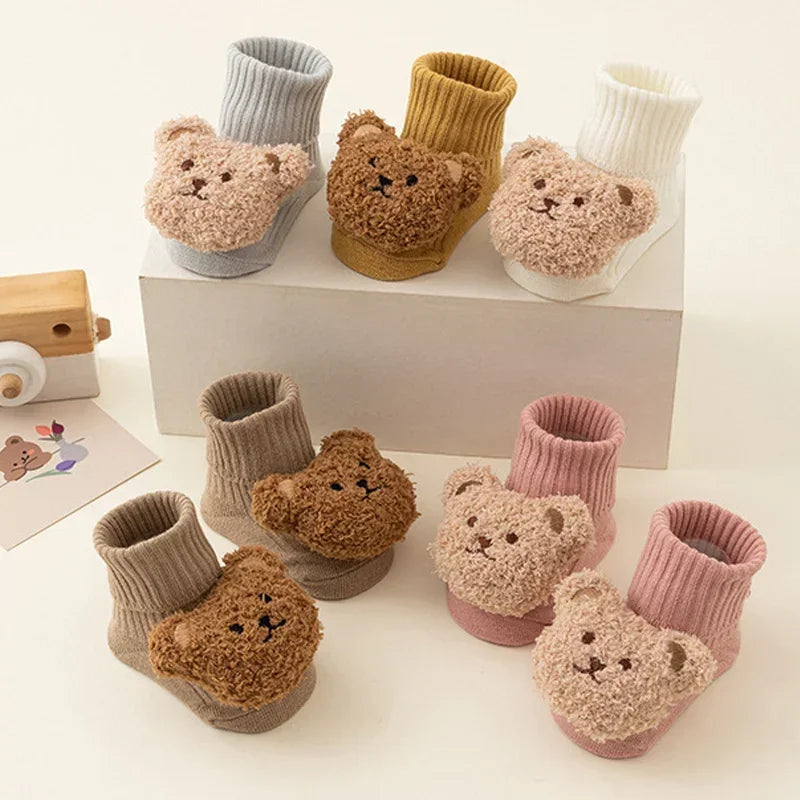 Teddy Hug Baby Booties