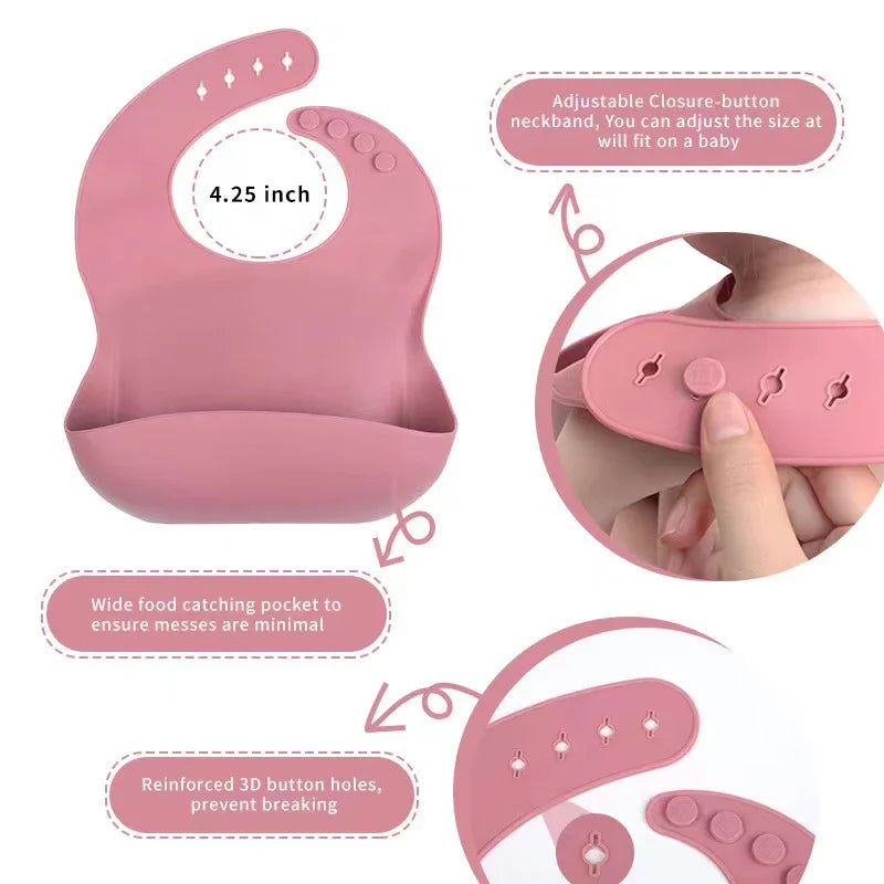6 PCS Harmony Silicone Self-Feeding Set