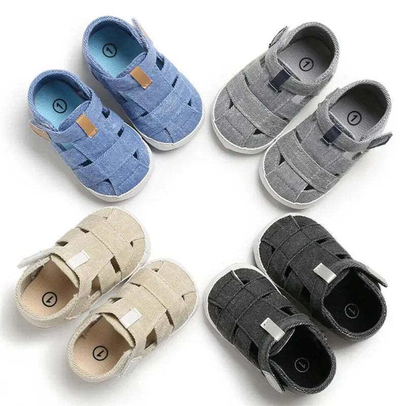 Explorer Denim First-Step Sandals