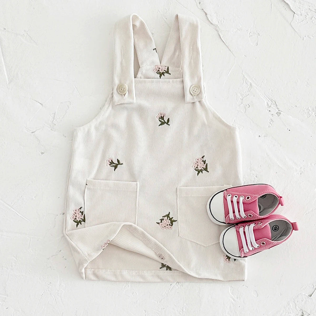 Cotswold Floral Corduroy Pinafore
