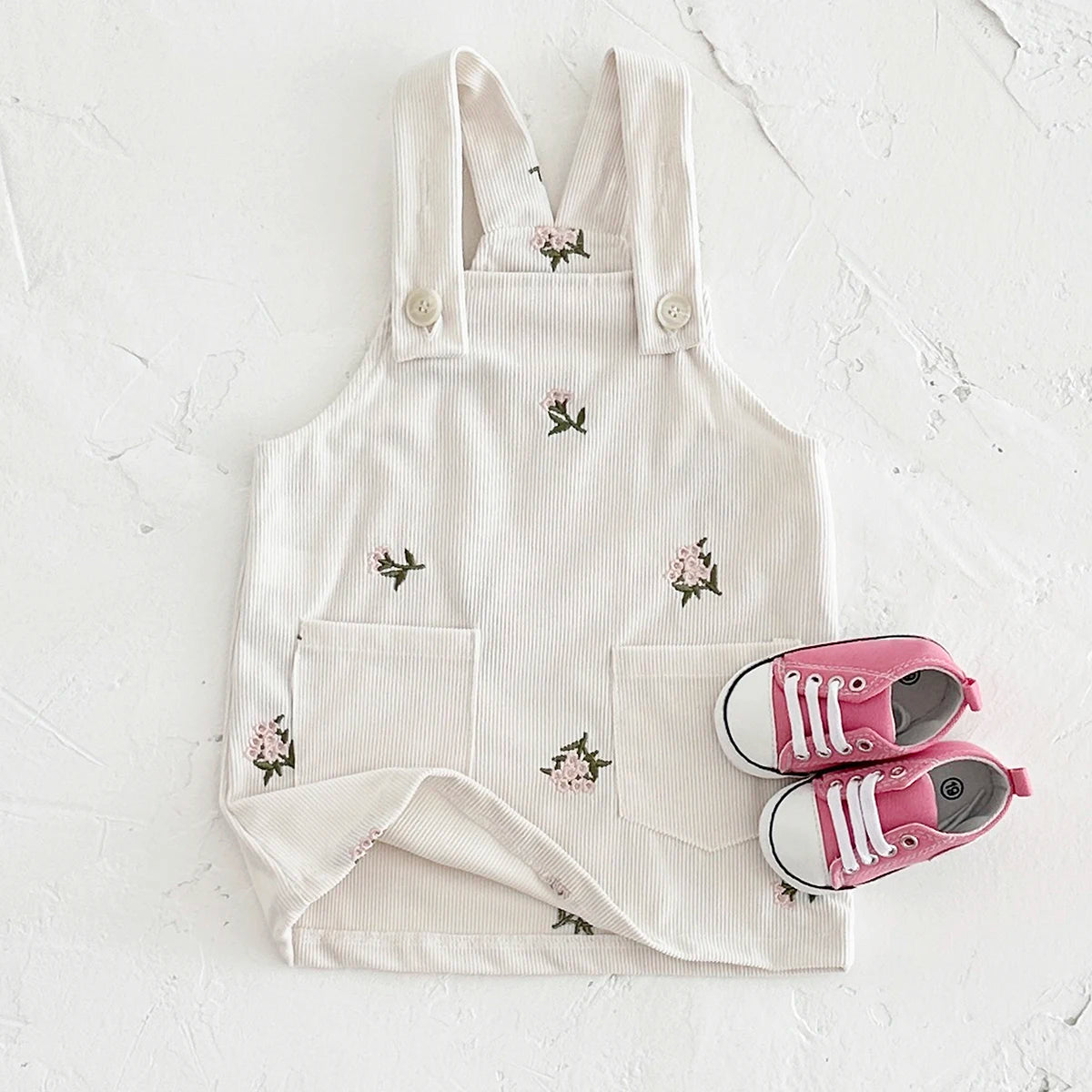 Cotswold Floral Corduroy Pinafore
