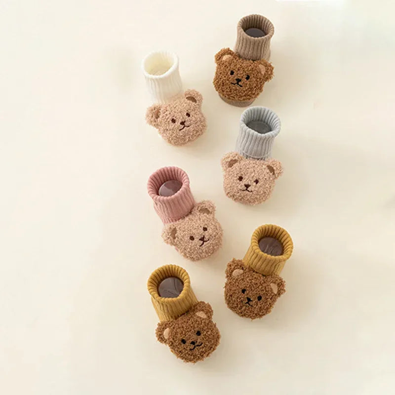 Teddy Hug Baby Booties
