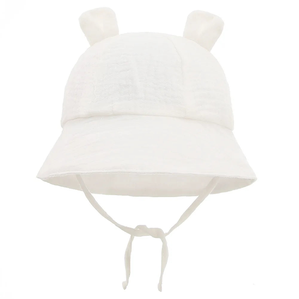 Sunny-Day Bear Ear Bucket Hat