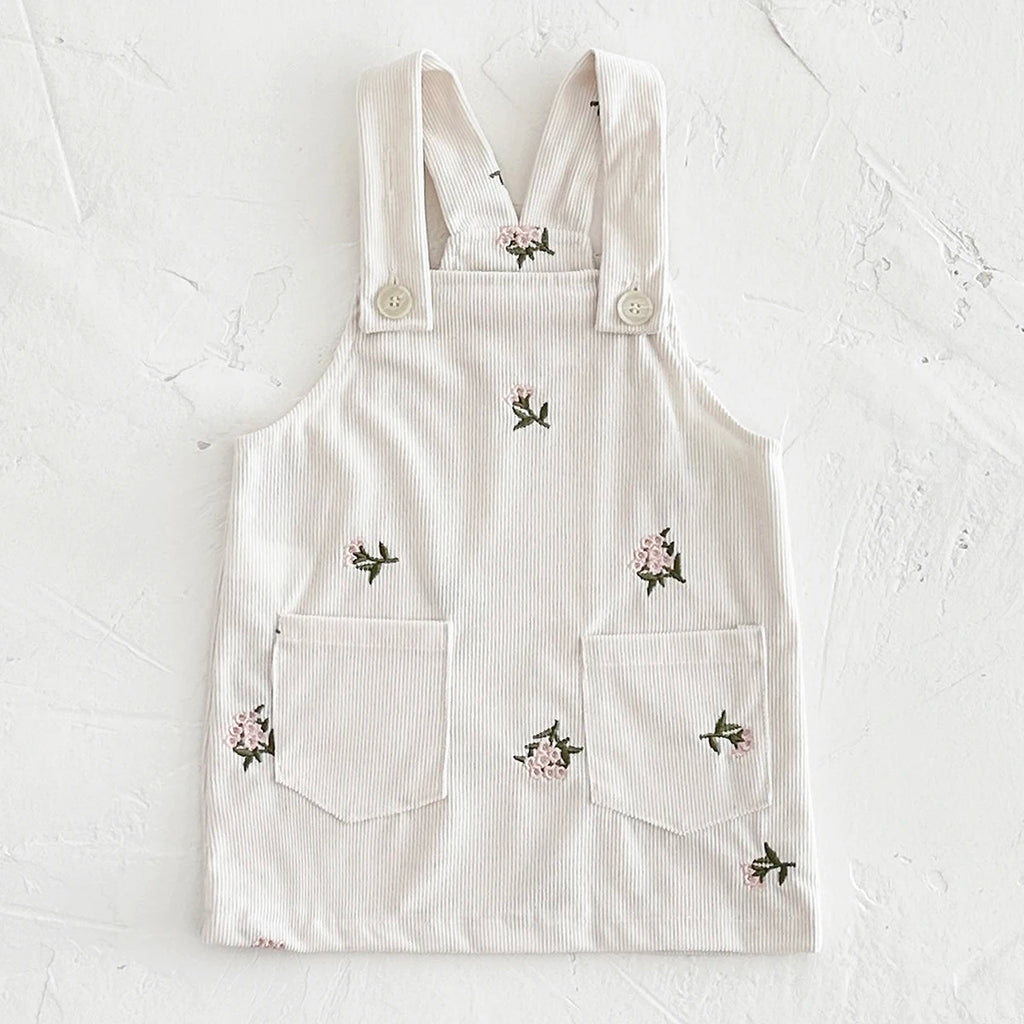 Cotswold Floral Corduroy Pinafore